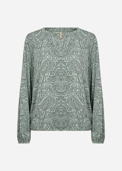 SC-MARICA AOP 312 Bluse Lysegrøn