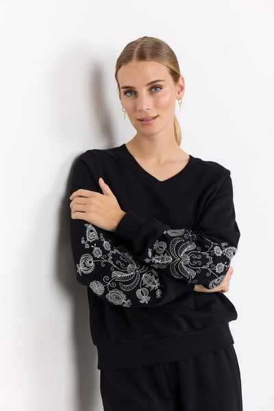 SC-ODETTE 2 Sweatshirt Sort