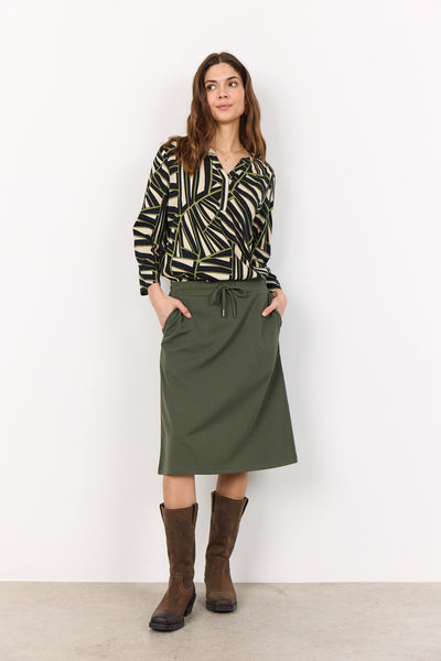 SC-FELICITY AOP 510 Bluse Grøn