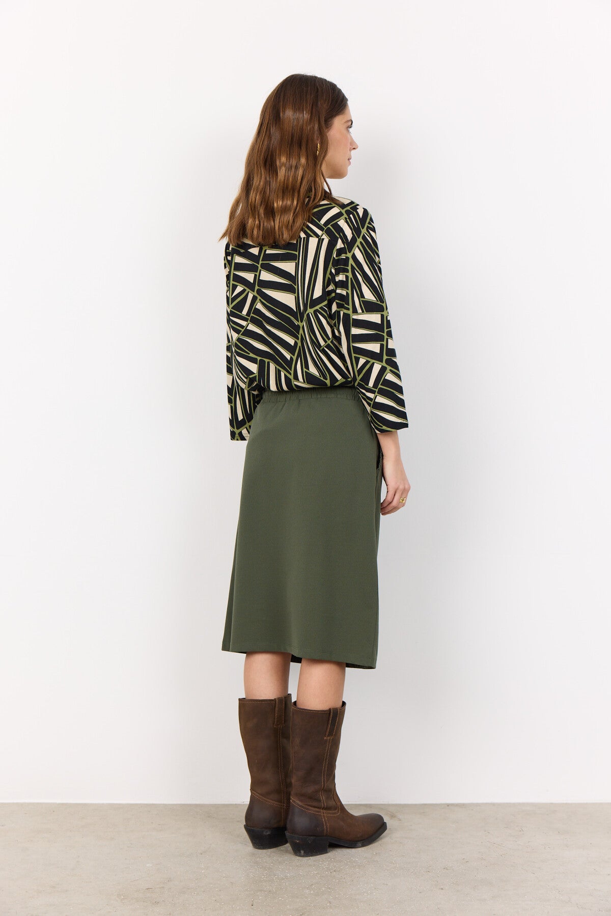 SC-FELICITY AOP 510 Bluse Grøn