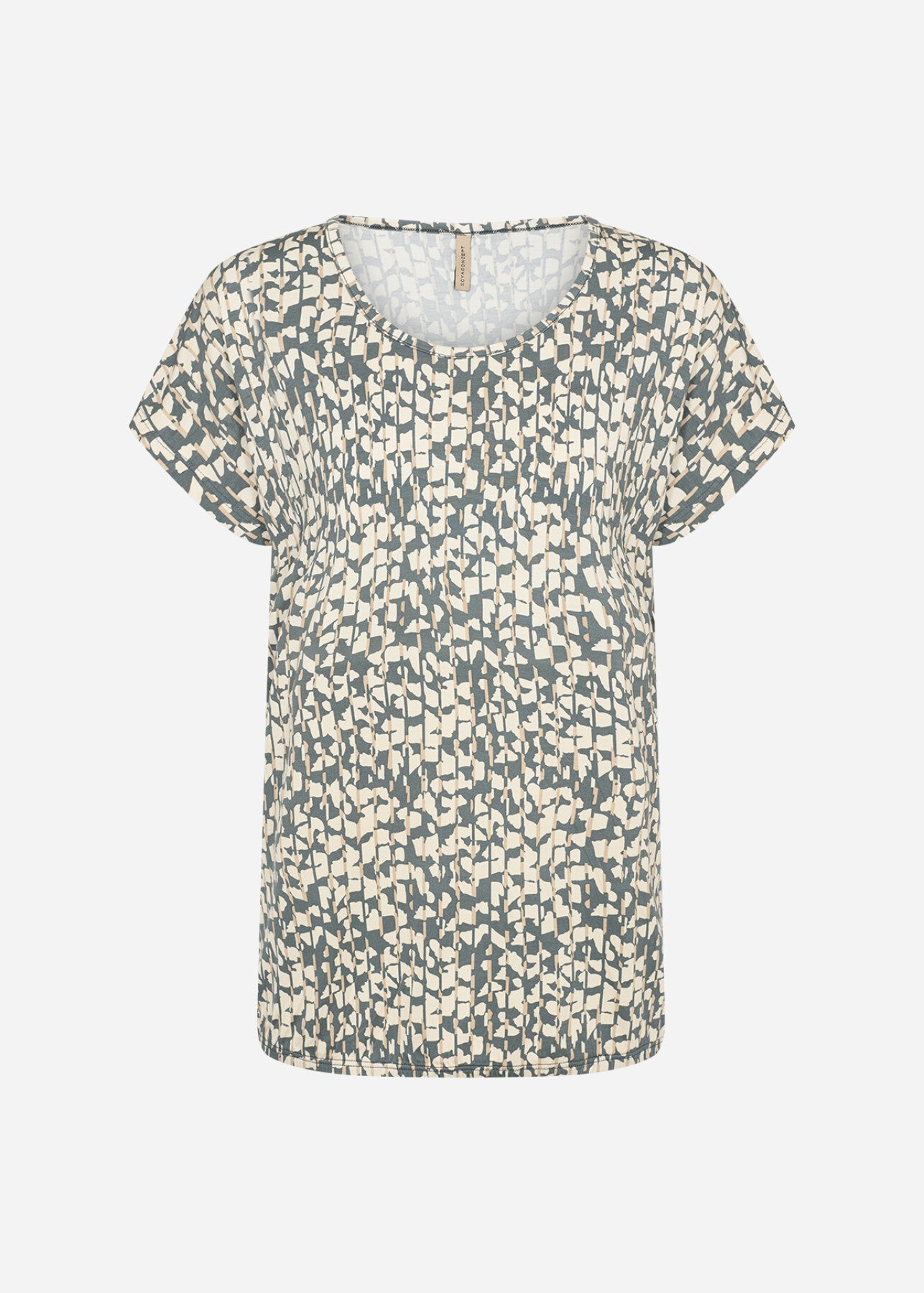 SC-MARICA AOP 315 T-shirt Støvet Grøn