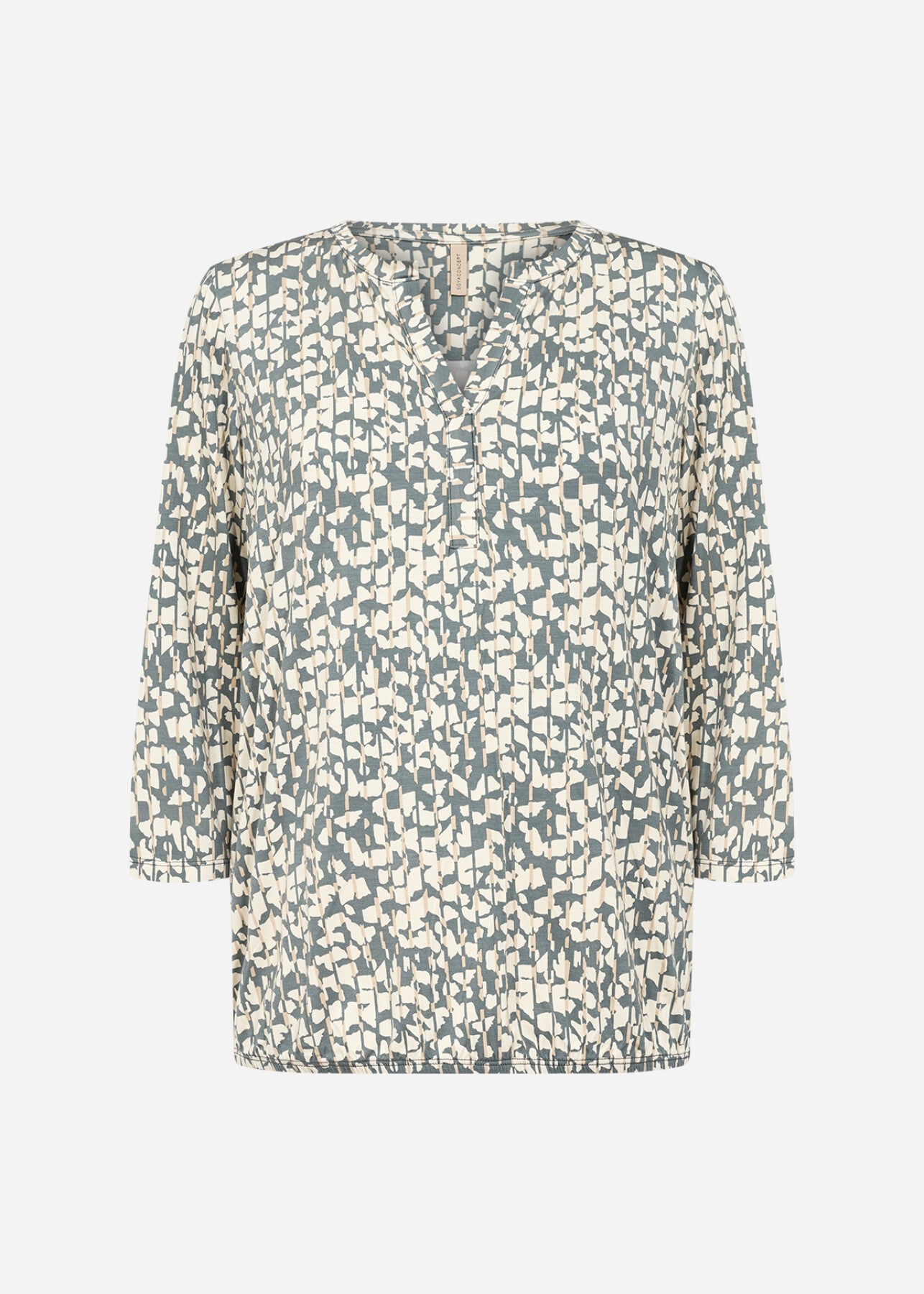 SC-MARICA AOP 316 Bluse Støvet Grøn