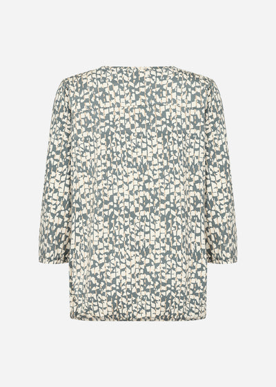 SC-MARICA AOP 316 Bluse Støvet Grøn