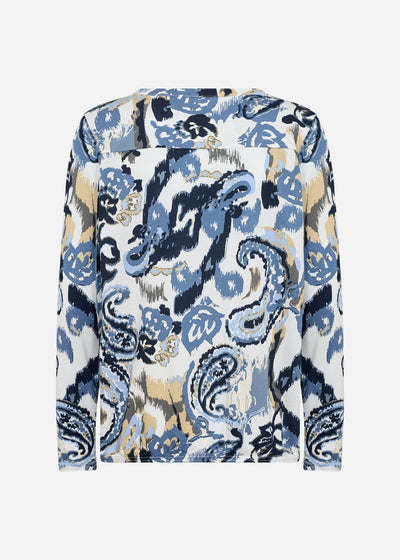 SC-FELICITY AOP 502 Bluse Lyseblå