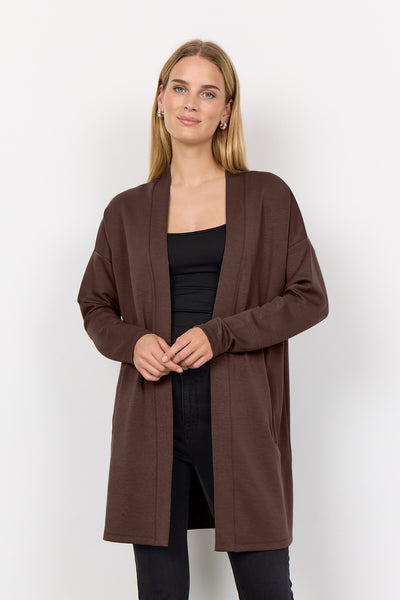 SC-BANU 221 Cardigan Mørk brun