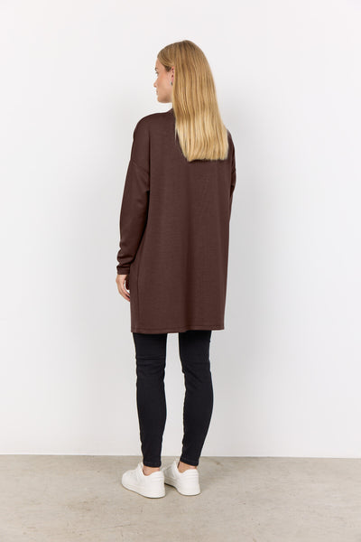 SC-BANU 221 Cardigan Mørk brun