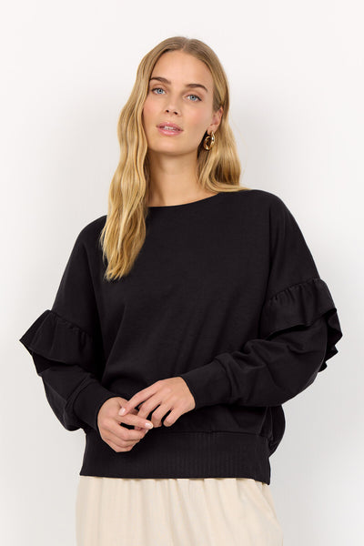 SC-ODETTE 7 Bluse Sort