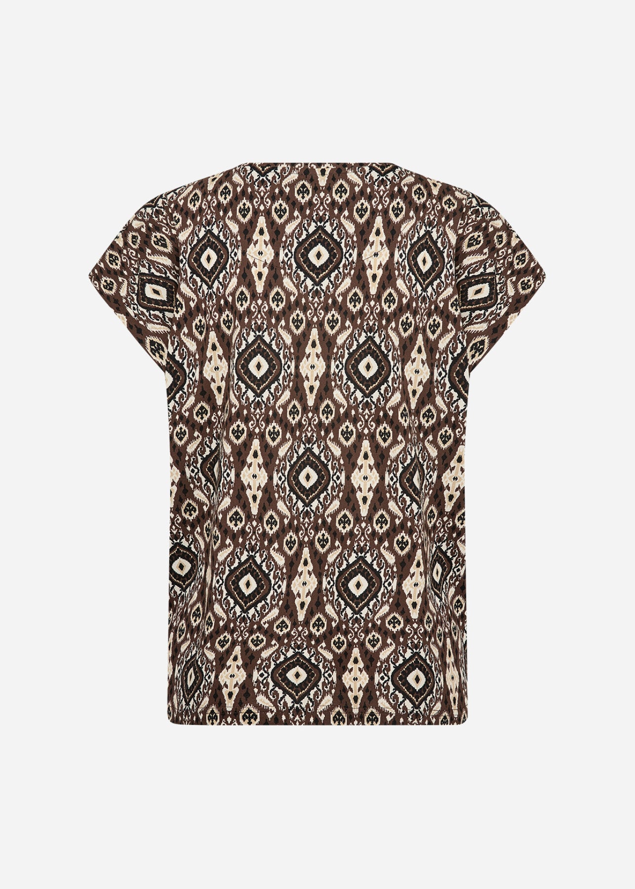 SC-FELICITY AOP 503 T-shirt Mørk brun