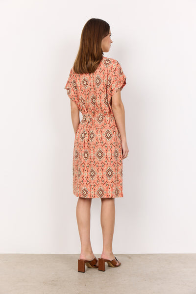 SC-FELICITY AOP 505 Kjole Orange