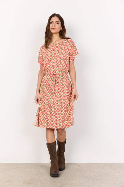 SC-FELICITY AOP 508 Kjole Orange
