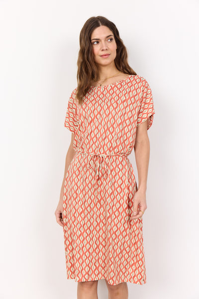 SC-FELICITY AOP 508 Kjole Orange