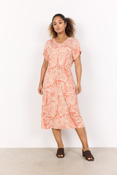 SC-MARICA AOP 331 Kjole Orange