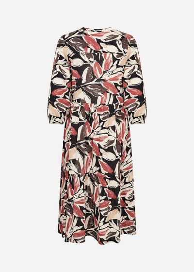 SC-FELICITY AOP 528 Kjole Rust rød