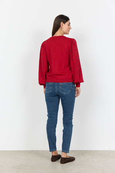 SC-DOLLIE 802 Pullover Rød