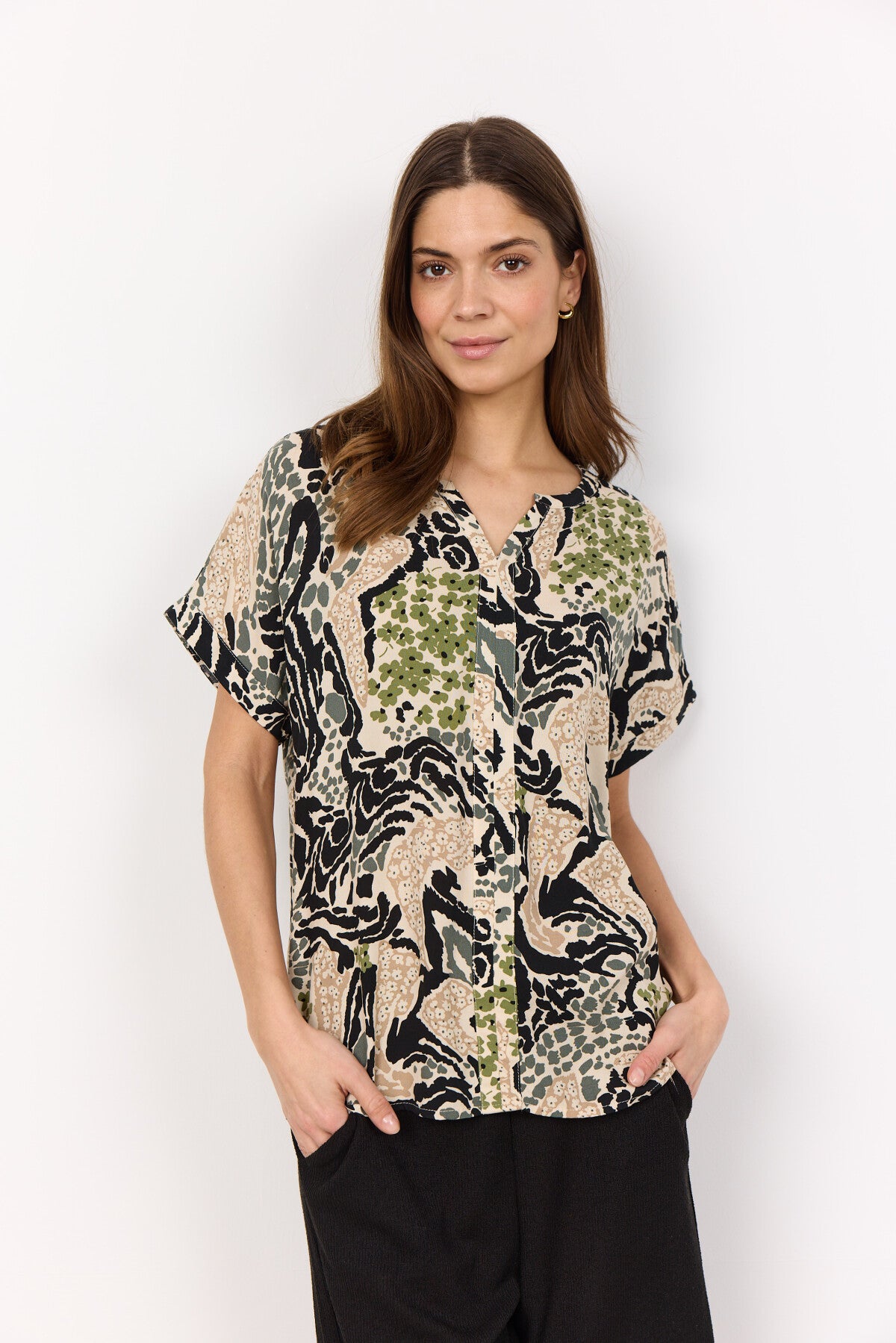 SC-ROSAELA 1 Bluse Grøn