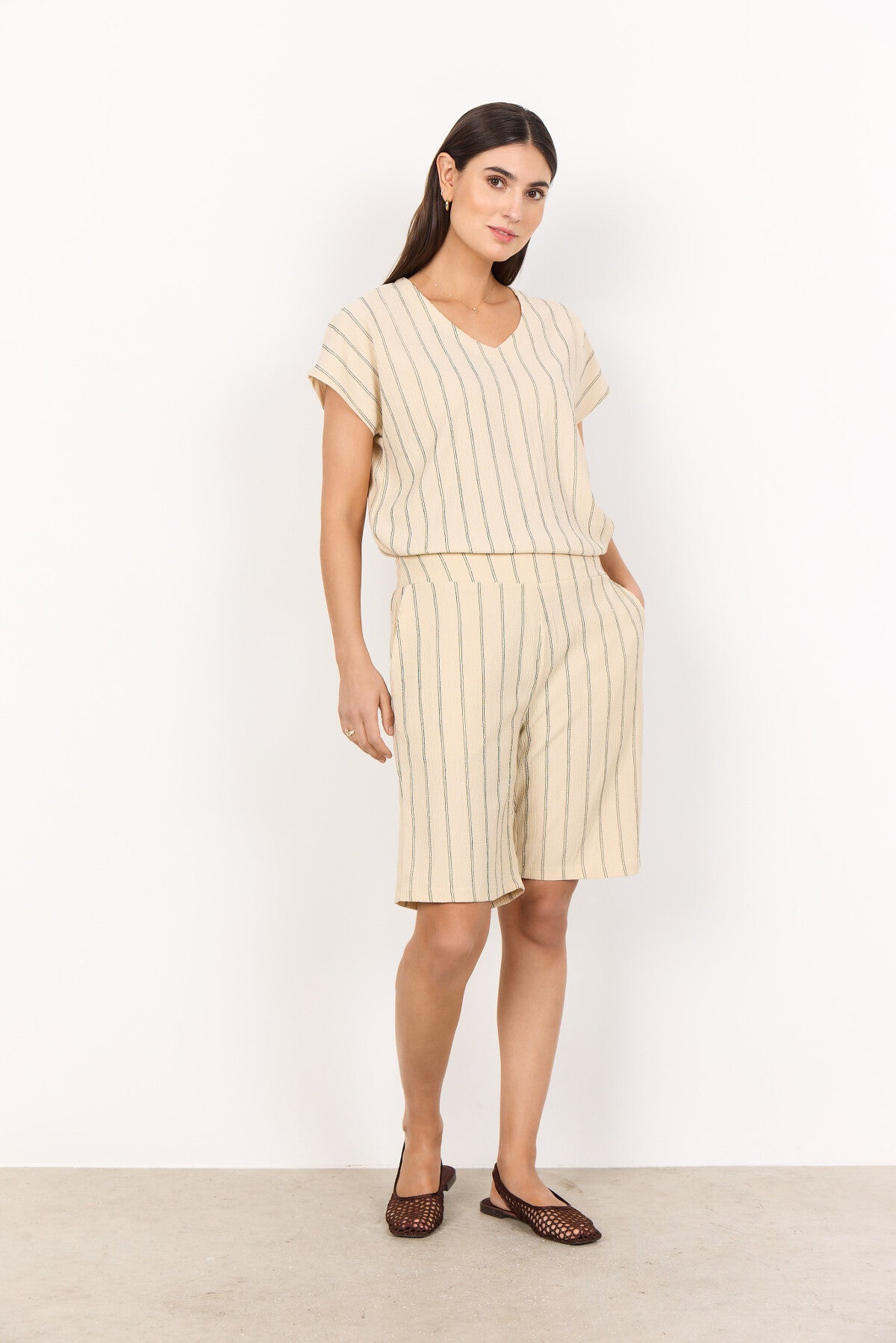 SC-RAJAN 3 Shorts Creme