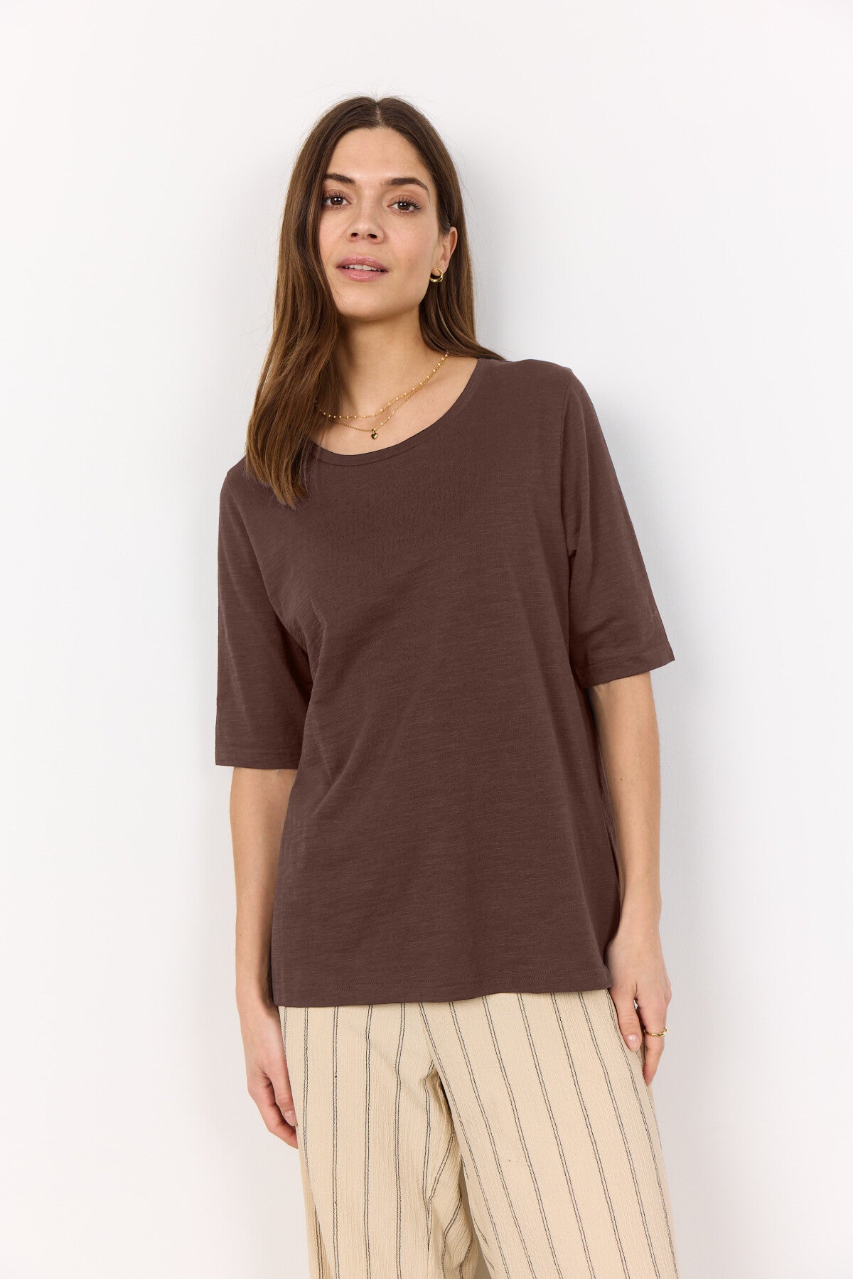 SC-BABETTE 47 T-shirt Mørk brun