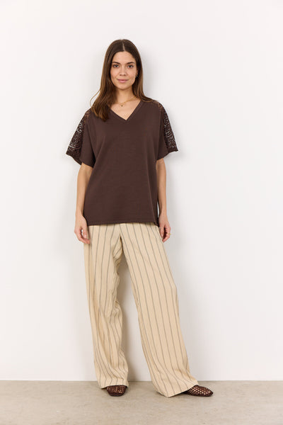 SC-BANU 235 T-shirt Mørk brun