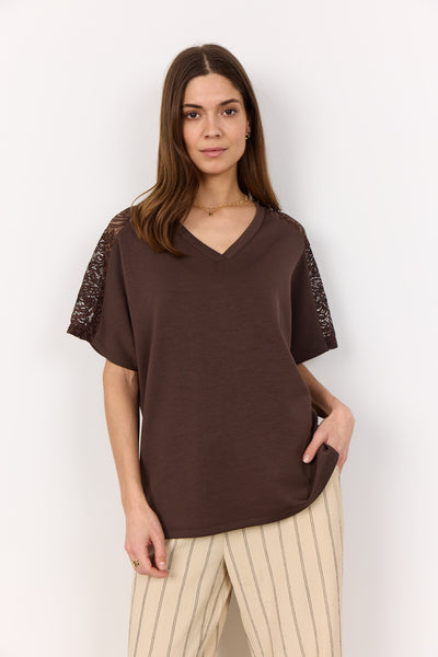 SC-BANU 235 T-shirt Mørk brun
