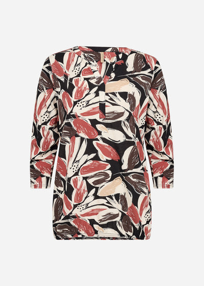 SC-FELICITY AOP 512 Bluse Rød