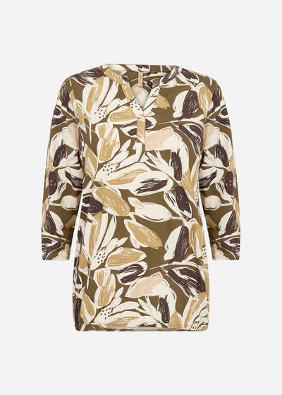 SC-FELICITY AOP 512 Bluse Oliven