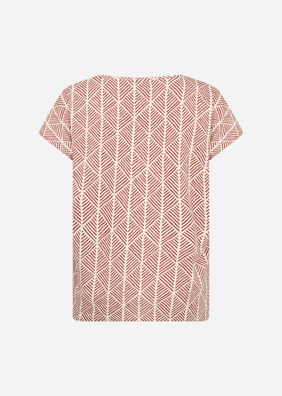 SC-FELICITY AOP 513 T-shirt Rød