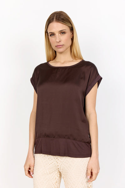 SC-THILDE 6 T-shirt Mørk brun