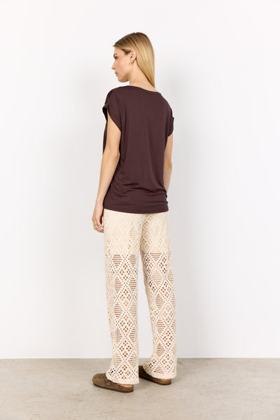 SC-THILDE 6 T-shirt Mørk brun