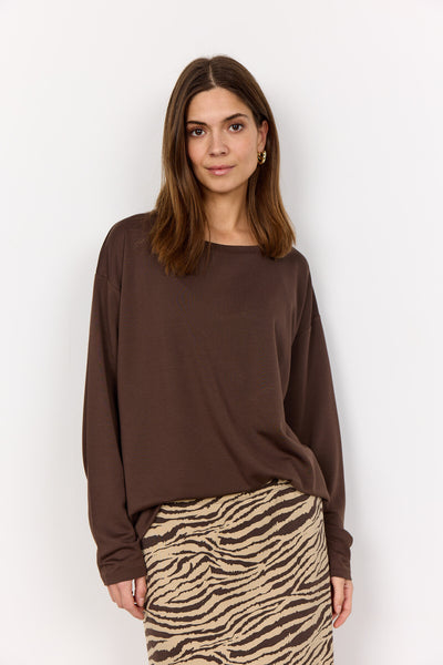 SC-FELUCCA 2 Bluse Mørk brun