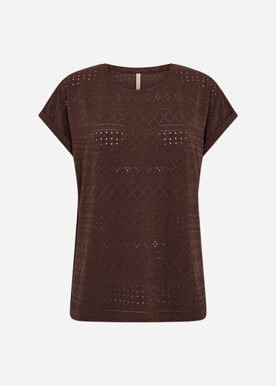 SC-SATINE 2 T-shirt Mørk brun