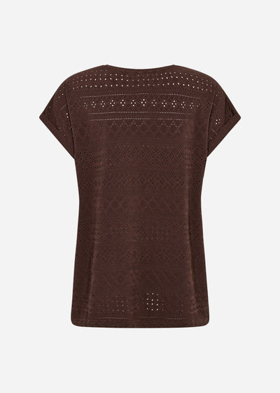 SC-SATINE 2 T-shirt Mørk brun