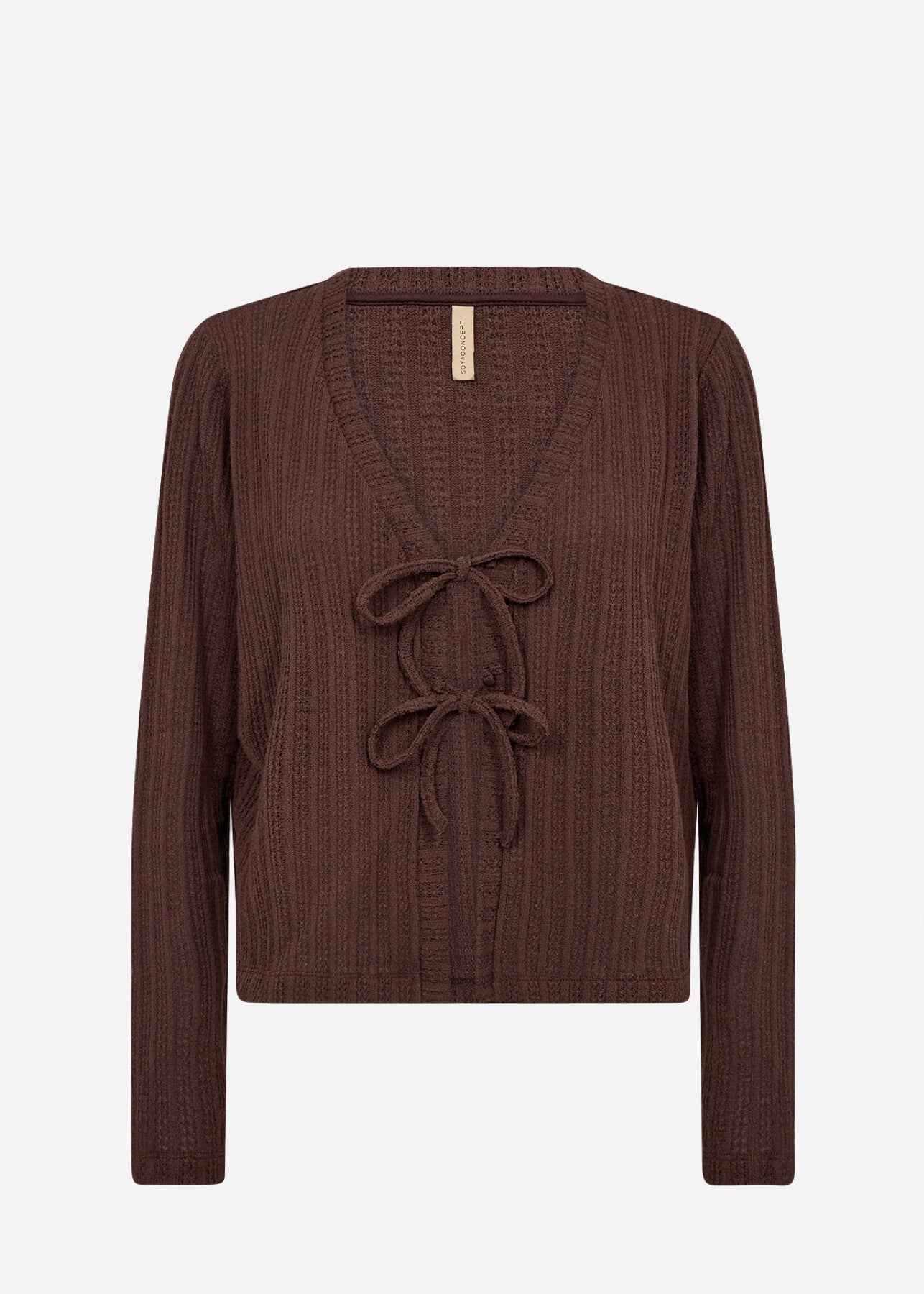 SC-SHONAS 3 Cardigan Mørk brun