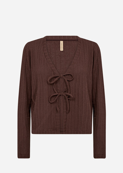 SC-SHONAS 3 Cardigan Mørk brun