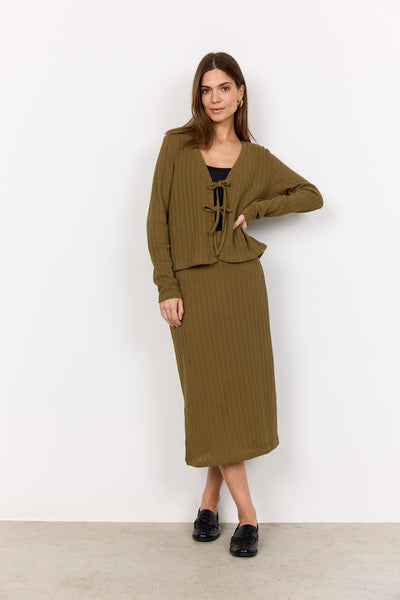SC-SHONAS 3 Cardigan Oliven