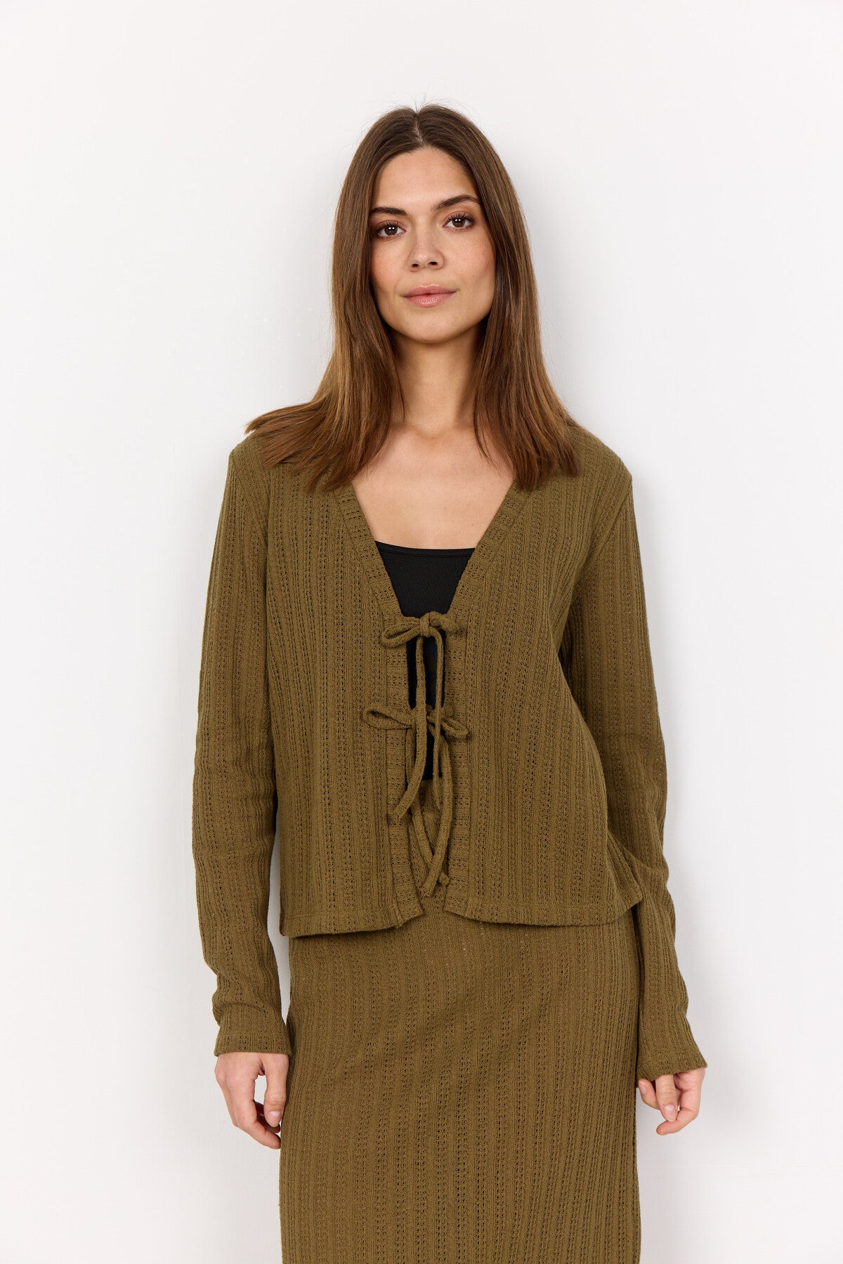 SC-SHONAS 3 Cardigan Oliven