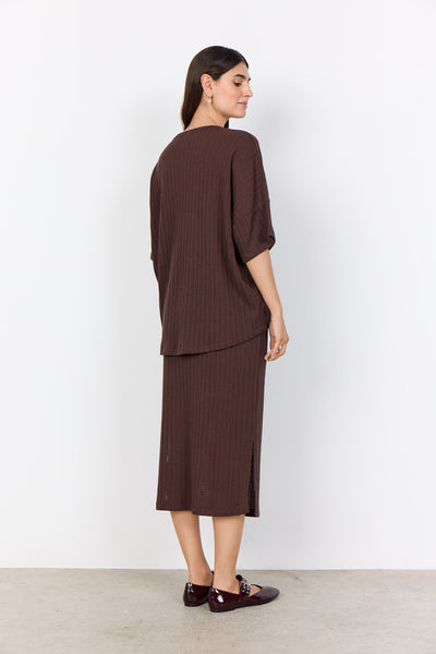 SC-SHONAS 2 Bluse Mørk brun