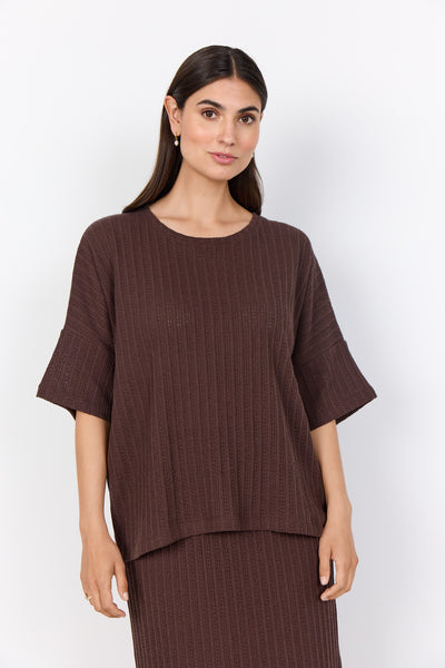 SC-SHONAS 2 Bluse Mørk brun