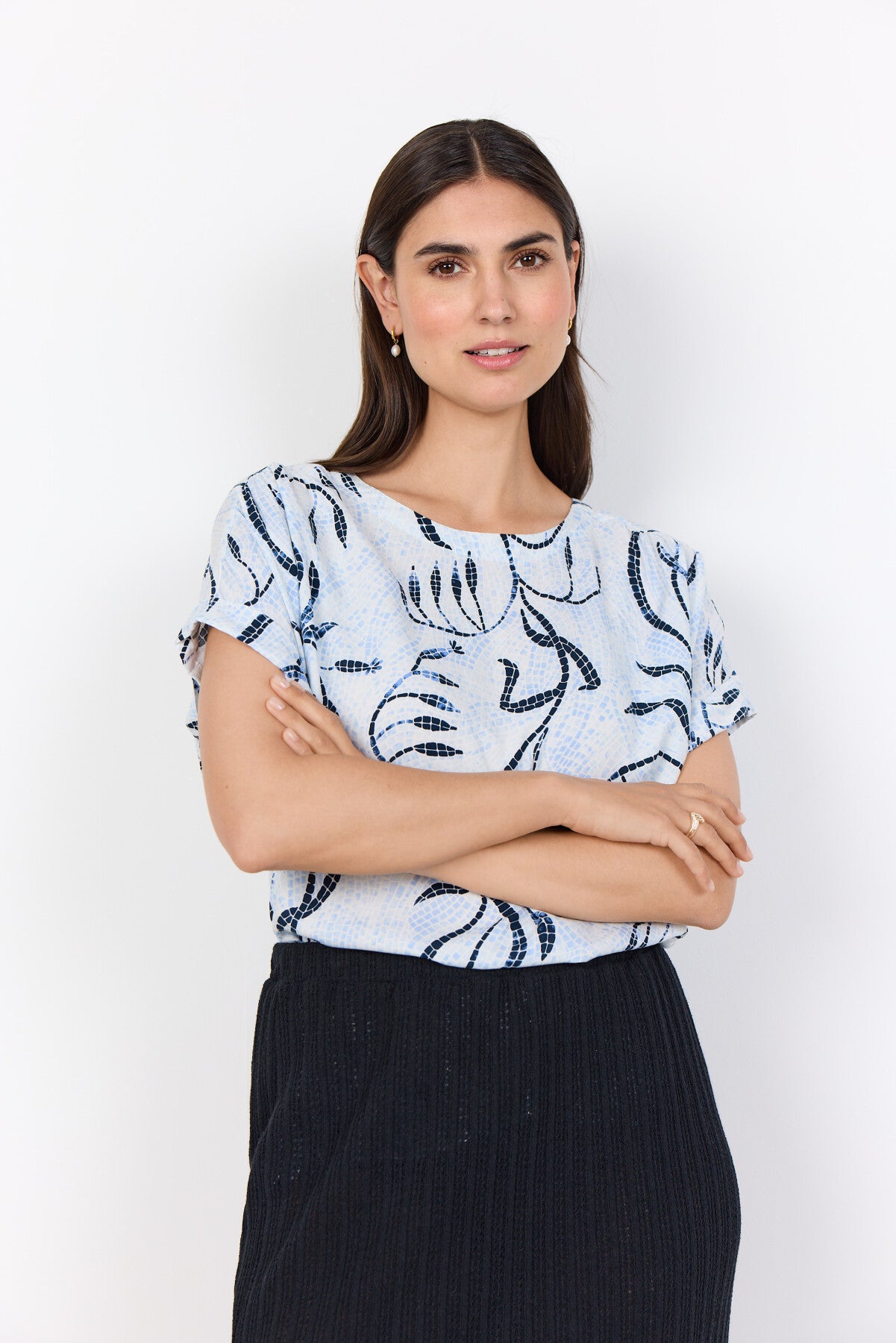 SC-SABIRA 1 Bluse Lyseblå