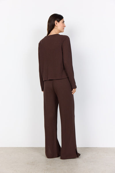 SC-SHONAS 3 Cardigan Mørk brun