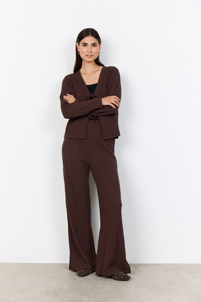 SC-SHONAS 3 Cardigan Mørk brun