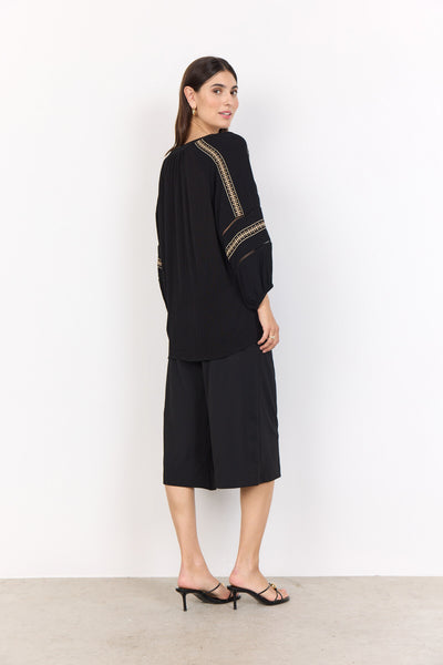 SC-SEBORA 1 Bluse Sort