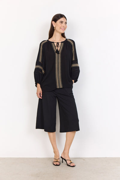 SC-SEBORA 1 Bluse Sort
