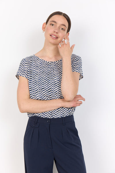 SC-SELIA 1 Bluse Navy