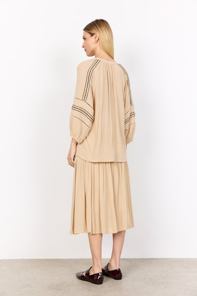 SC-SEBORA 1 Bluse Sand