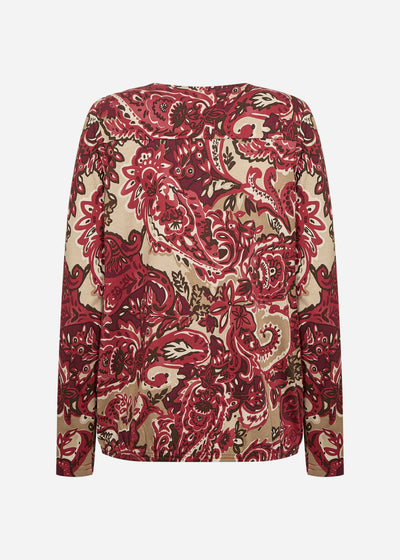 SC-FELICITY AOP 518 Bluse Rød