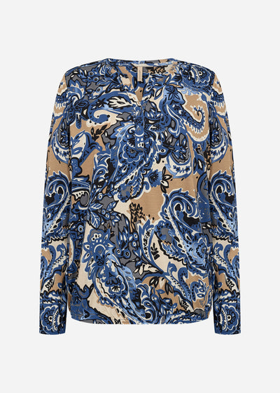 SC-FELICITY AOP 518 Bluse Mørk blå