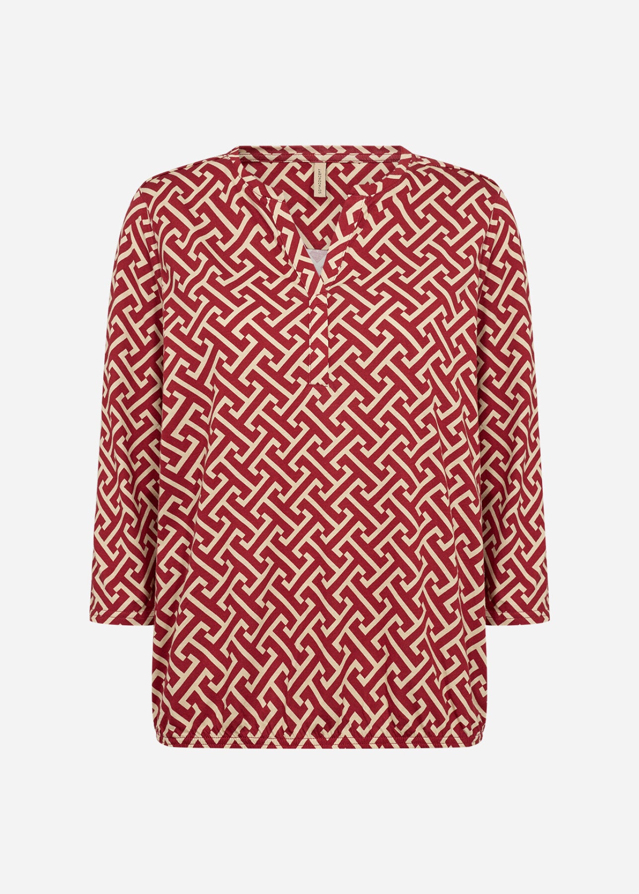 SC-FELICITY AOP 519 Bluse Rød