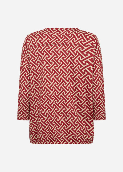 SC-FELICITY AOP 519 Bluse Rød