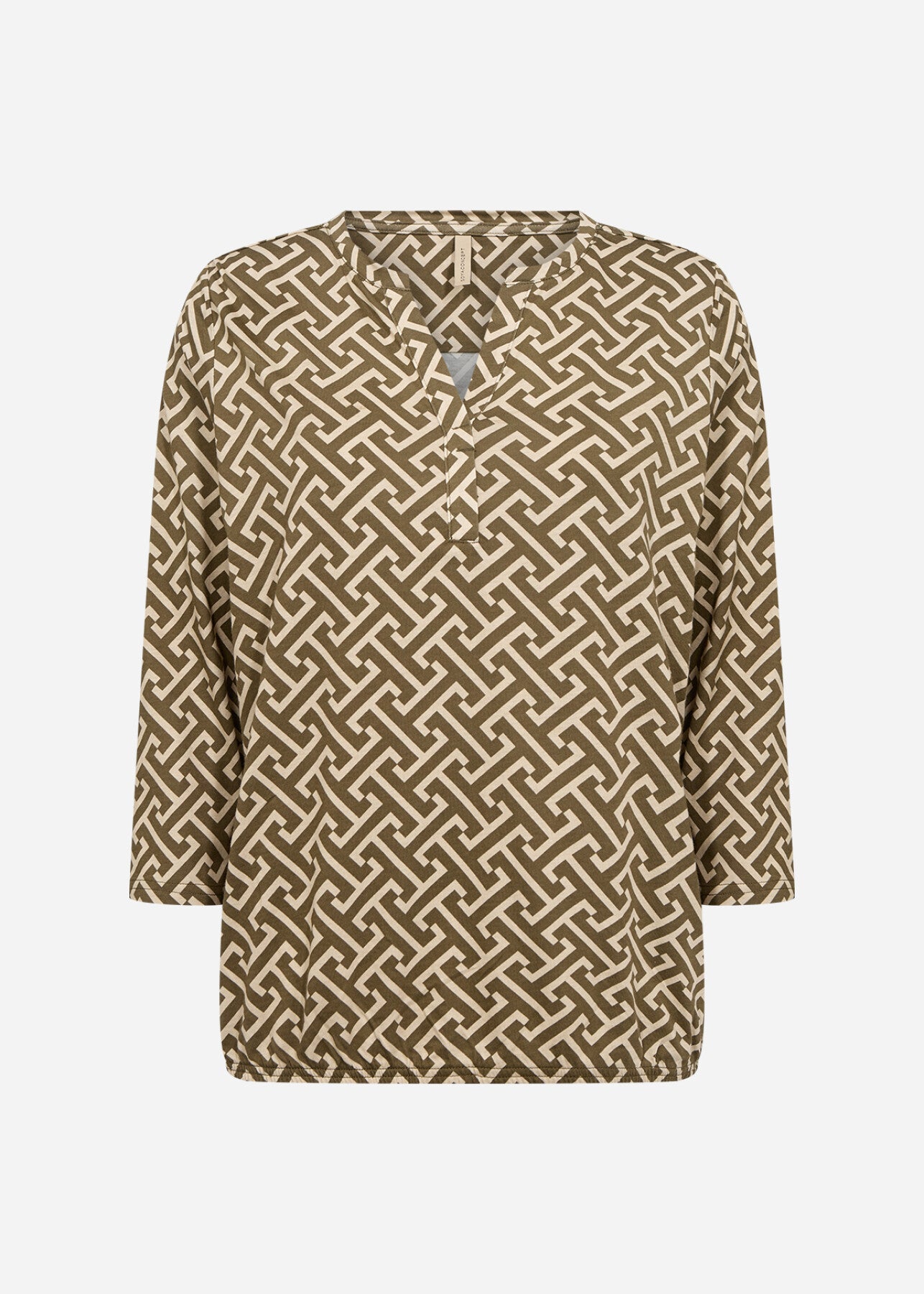 SC-FELICITY AOP 519 Bluse Mørkegrøn