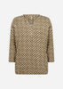 SC-FELICITY AOP 519 Bluse Mørkegrøn